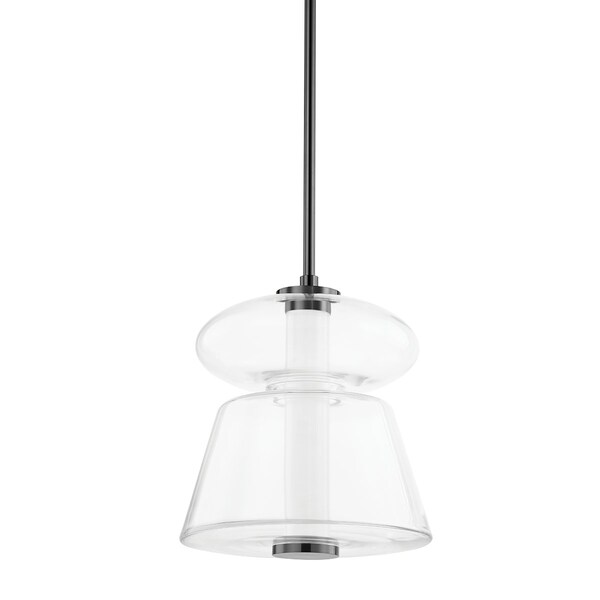 Hudson Valley Lighting Palermo 1 Light Pendant 13 In. Black Nickel 5313-BLNK - main