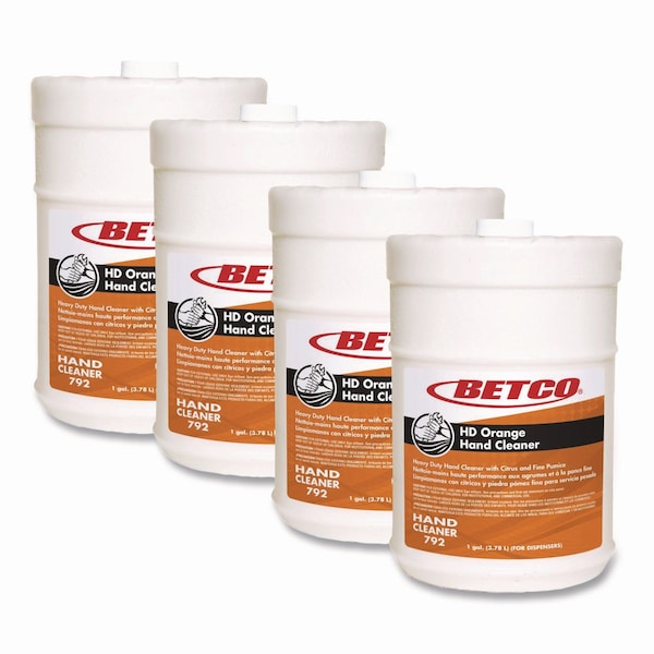 Betco HD Orange Hand Cleaner, Orange, 1 gal Bottle, 4PK 7924400 - main