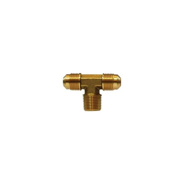 Midland Industries TEE BR 1/4IN MALE FLARE 1/4IN MALE FLARE 10204 - main
