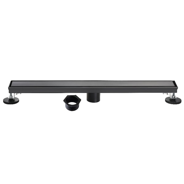 Kingston Brass 28-Inch Stainless Steel Linear Shower Drain with Reversible Tile Insert and Flat Grate BSF2820 - main