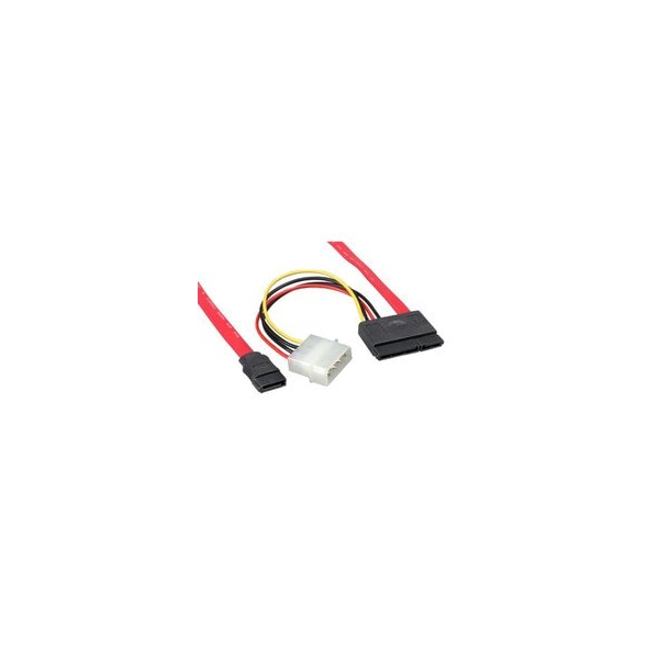 Cable Wholesale SATA 7-pin Plus 15-Pin to SATA 4-Pin Power Cable, 18 inches 31SA-56100 - main