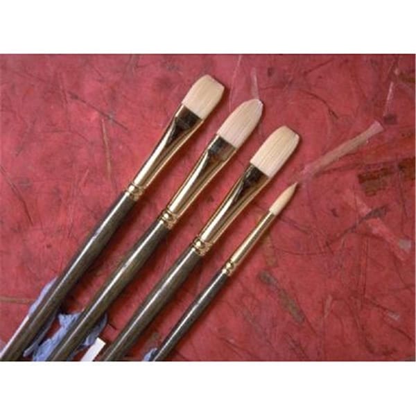 Princeton Artist Brush Co Best Synthetic Hair Acrylic and Oil Brush Round 2 6300R-2 - main