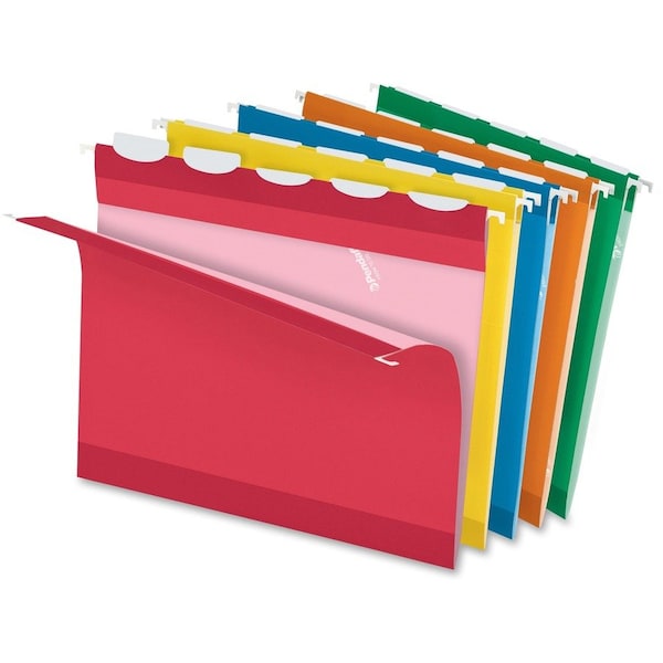 Pendaflex FOLDER, FILE, HNG, LTR, 1/5, AST, 25PK 42592 - main