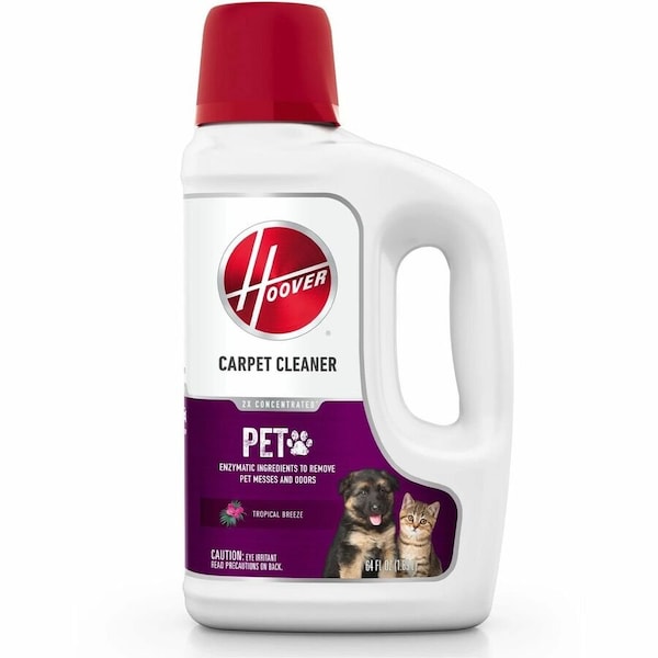 Hoover Paws & Claws AH30925 Carpet Cleaning Formula, 64 oz, Liquid, Cotton Breeze, Light Yellow/Straw AH31925 - main