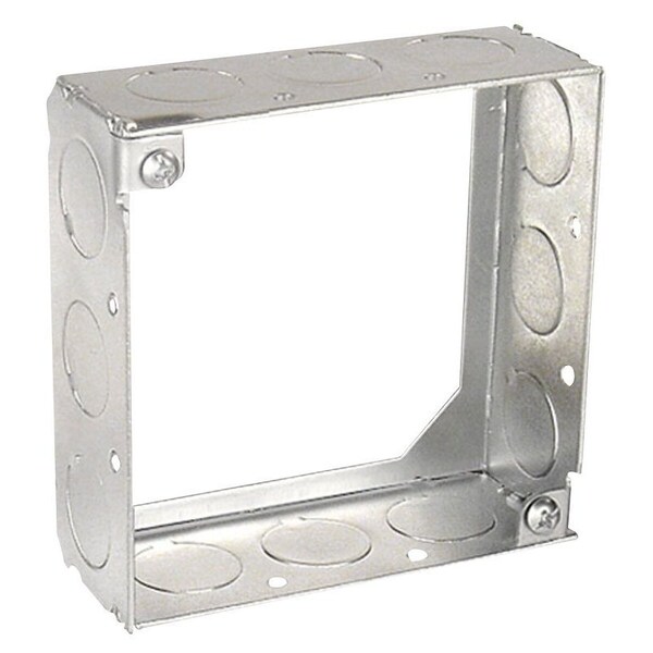 Southwire Extension Ring, 4 in L, 12-Knockout, Steel, Silver, Galvanized 53151-1/2-UPC - main