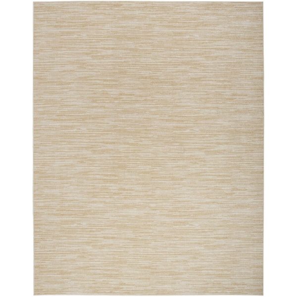 Homeroots 7' X 10' Ivory And Gold Abstract Indoor Outdoor Area Rug 573052 - main