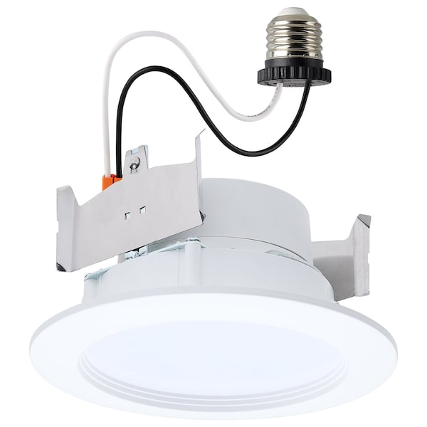 Satco 6.5/8/9.3W LED Downlight Retrofit 27K/30K/35K/40K/50K CCT 4 Inch Regressed Wafer Round S11895 - main