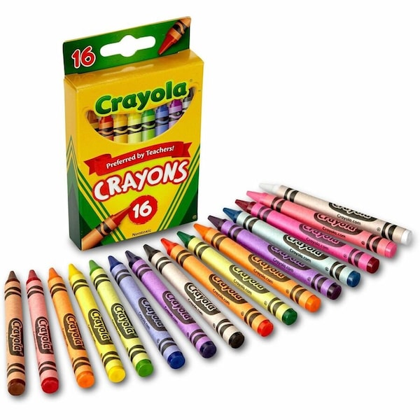 Crayola Crayons, Assorted Colors, 16PK 52-3016 - main