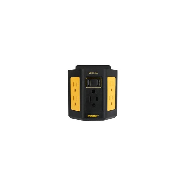 Swe-Tech 3C Outlet Strip, USB, 5 Outlet(s) Black FWT50W1-30105 - main