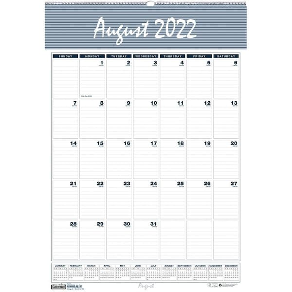 House Of Doolittle Bar Harbor Academic Wall Calendar, 31.25inL x 22inW 354 - main