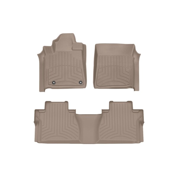 Weathertech Tan, Front and Rear FloorLiner HP 454081-457862IM - main