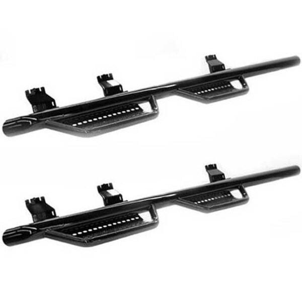 Ilc Replacement For Ford F150 Year 2019 Black Steel Wheel To Wheel Running Bars W/ 4 Steps WZ-ETJW-E - main