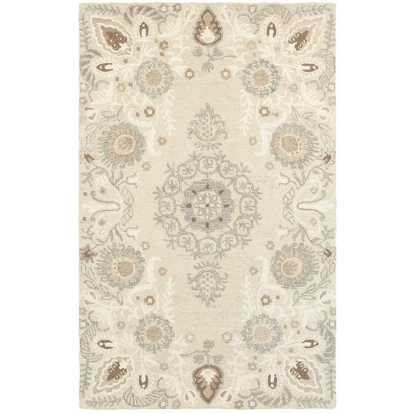 Oriental Weavers 3 ft. 6 in. x 5 ft. 6 in. Craft Casual Area Rug, Sand C93000106167ST - main