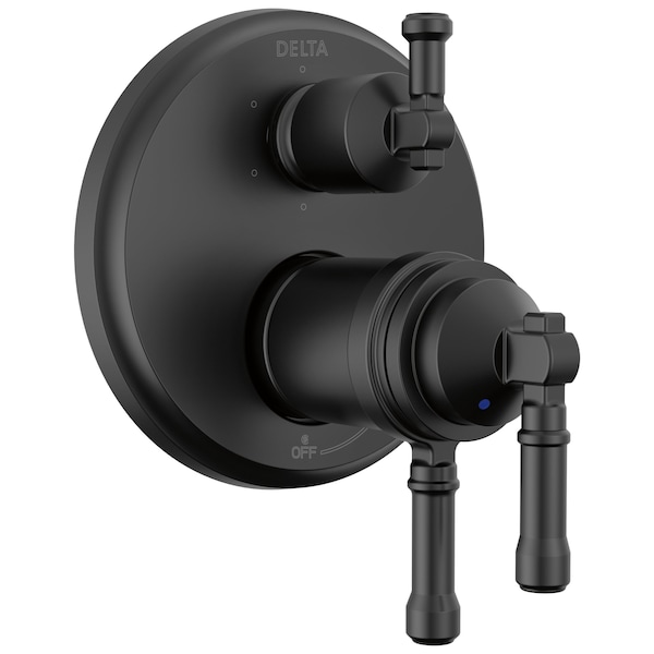 Delta Broderick 17T Series Integrated Diverter Trim 6-Setting In Matte Black T27T984-BL - main