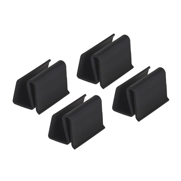 M-D Building Products Black Vinyl Retainer Clip For 7/16 4 pk 58648 - main