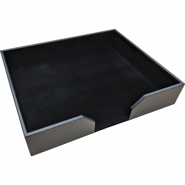 Dacasso Black Leatherette 20" x 16" Conf. Pad Holder without Coaster Holders A1364 - main