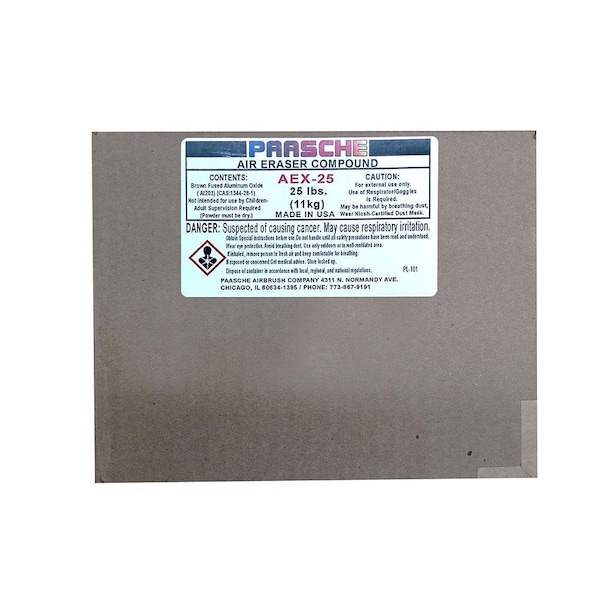 Paasche 25 Lb Aluminum Oxide - Fast Cutting Compound 240 Grit AEX-25 - main