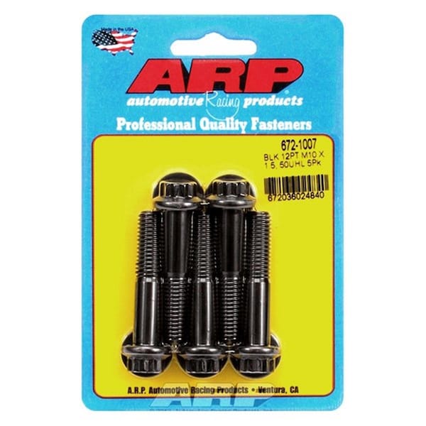 Arp 672-1007 10 mm x 1.5 in. 12 Point Bolt Kit - Set of 5, 5PK ARP672-1007 - main