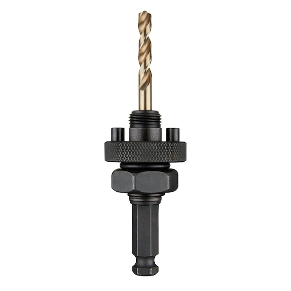 Milwaukee Tool 7/16 in. Shank Large Threaded Arbor with Cobalt Pilot Bit for 1-1/4 in. - 6 in. HOLE DOZER with Carbide Teeth Hole Saws 49-56-7115 - main