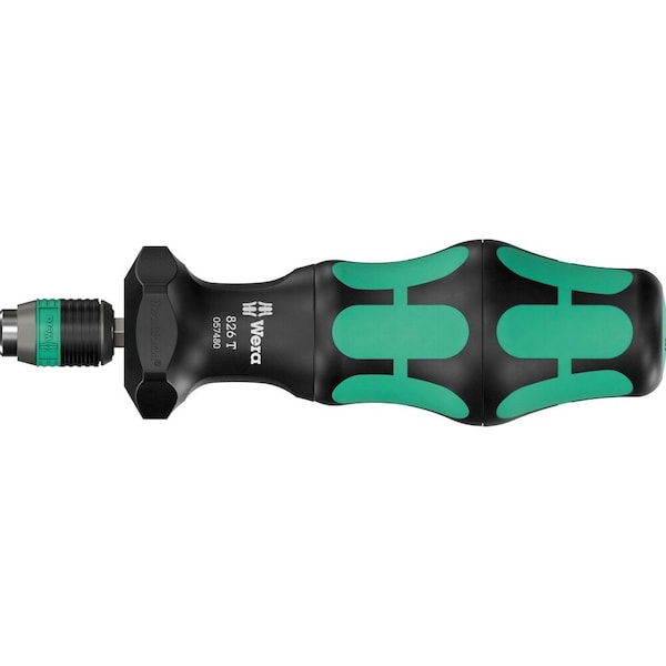 Wera 826 T Kraftform Turbo bitholding handle with Rapidaptor quick-release chuck, 1/4 in x 146 mm 5057480001 - main