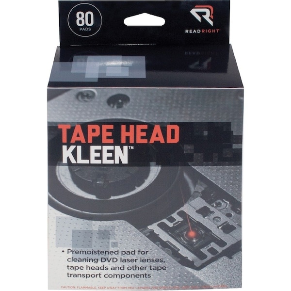 Advantus Tape Head Kleen Pad, Individually Sealed Pads, 80/box RR1301 - main