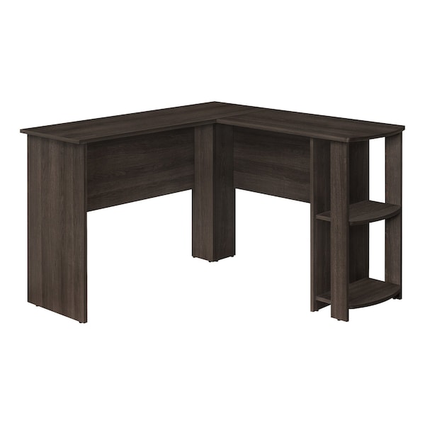 Homeroots 47" Brown Wood Corner Computer Desk 489883 - main