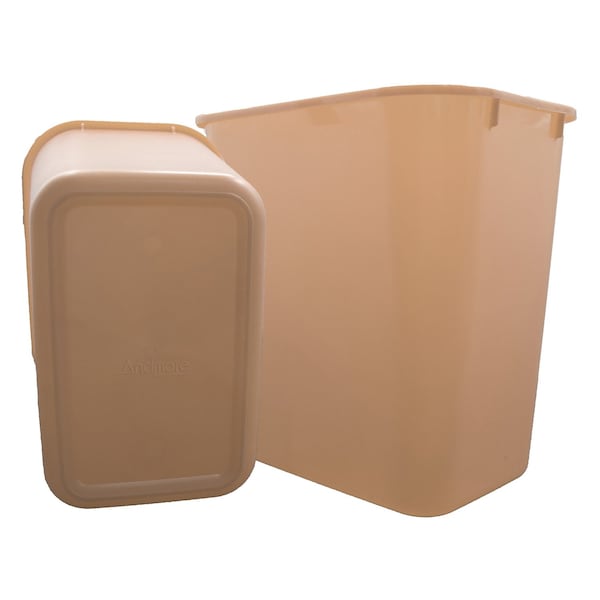 Rdi Waste Basket 14qt Beige 12cs, 12PK WST-BSKT-BEG - main