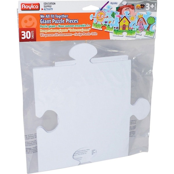 Roylco We All Fit Together Giant Puzzle Pieces, 60PK R52062 - main