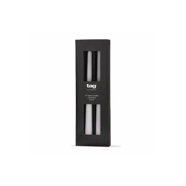 Tag - Olly Olly Group 12 WHT Taper Candle G17605 - main