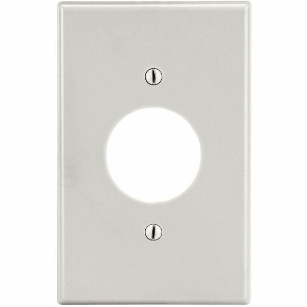 Hubbell Wiring Device-Kellems Wallplate, Mid-Size 1-Gang, 1.40" Opening, Light Almond PJ7LA - main