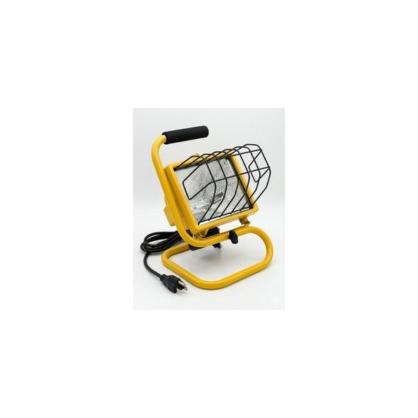 Hubbell 500W Portable Quartz Halogen Work Light with Stand QWL500S - main