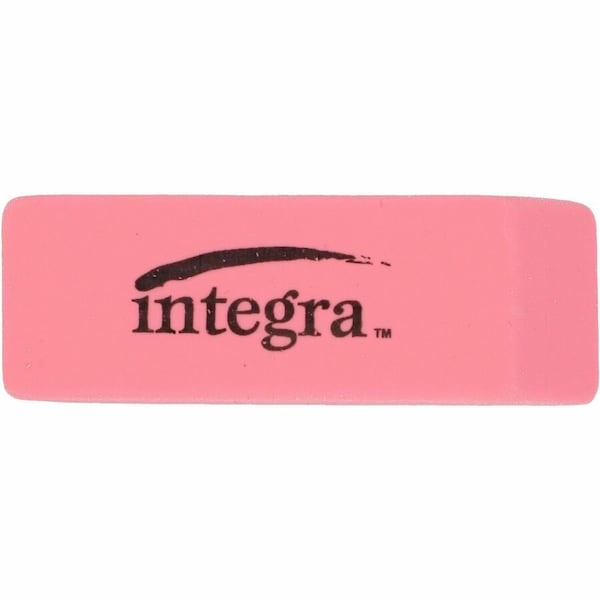 Integra Pencil Eraser, 2" x 0.8" x 0.4", Pink, 24PK ITA36522 - main