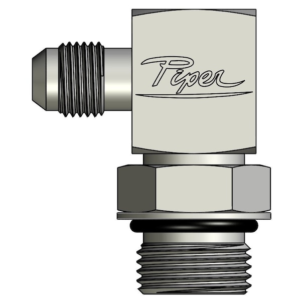 Piper Male JIC to Male O-Ring Boss Adjustable 90 Degree Elbow 3/8in. Male JIC-5/8in. Male O-Ring Boss 0790-06-10 - main