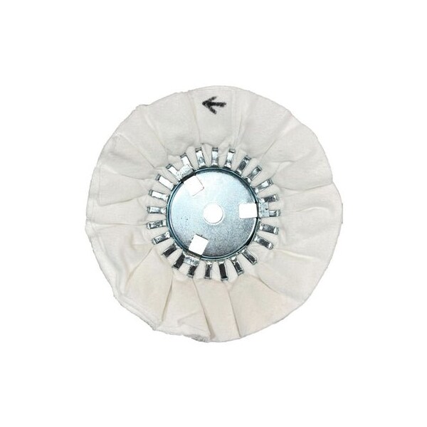 Renegade Products Usa Airway Buffing Wheels, 8 Inch, White Flannel, 5/8" Center Plate FAW8X3X5/8N2-16PDF - main