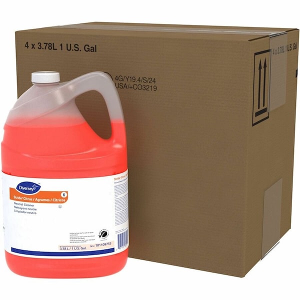 Diversey Floor Cleaner, Neutral, 1 gal, Jug, Concentrated, Citrus 101109753 - main