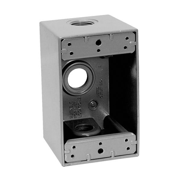Crouse-Hinds Eaton Crouse-Hinds series weatherproof outlet box, 25PK TP7078 - main