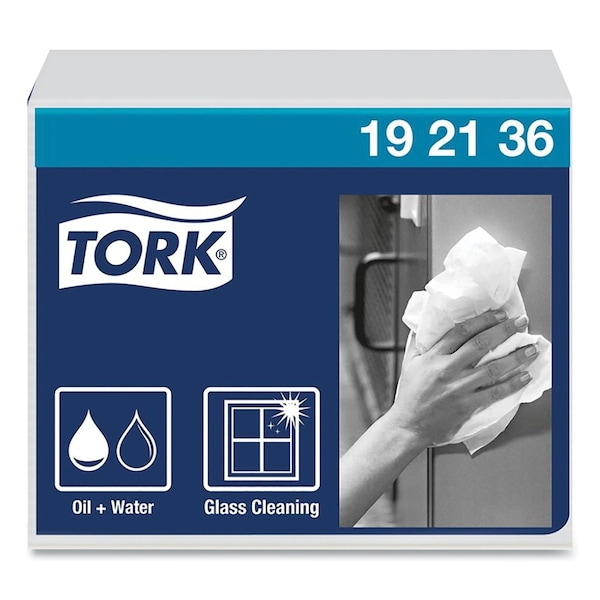 Tork Tork Heavy-Duty Industrial Paper Wiper White, 1/4 Folded, 16 x 56 sheets, 192136 192136 - main