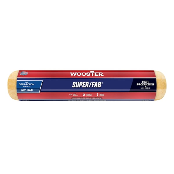 Wooster R240 14 in. Super Fab 0.5 in. Nap Roller Cover 71497660282 - main