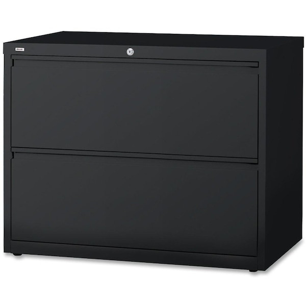 Hirsh 30" W 2 Drawer Lateral File Cabinet, Black, Letter, Legal, A4 14971 - main