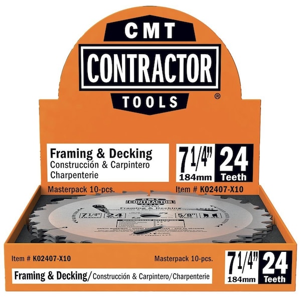 Cmt ITK CONTRACTOR FRAMING/DECKING 7-1/4in (10-PCS. BULK MASTERPACK), 10PK K02407-X10 - main