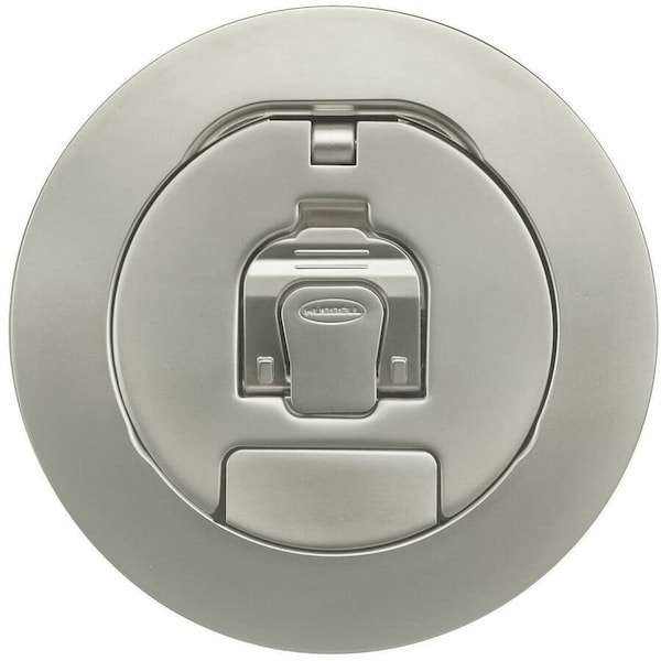 Hubbell Wiring Device-Kellems Electrical Box Cover, Round, Cast Aluminum S1R4CVRNKL - main