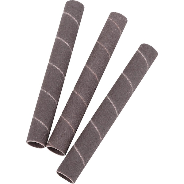 Grizzly 1/2" Dia. x 4-1/2" A/O Hard Sanding Sleeve, 80 Grit, 3PK H5431 - main