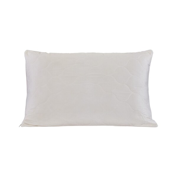 Homeroots Cotton Wool Hypoallergenic Queen Size Bed Pillow 551575 - main