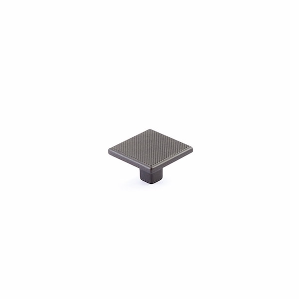 Schaub 1-3/8in Quadrato Square Cabinet Knob Gun Metal Finish 20015-GM - main