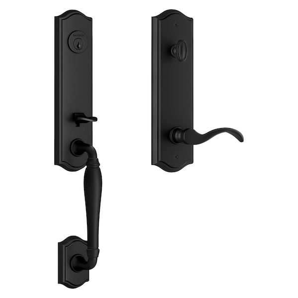 Baldwin Emergency Egress New Hampshire Handleset with Right Hand Curve Lever and Traditional Arched EENEWXCURRTAE190 - main