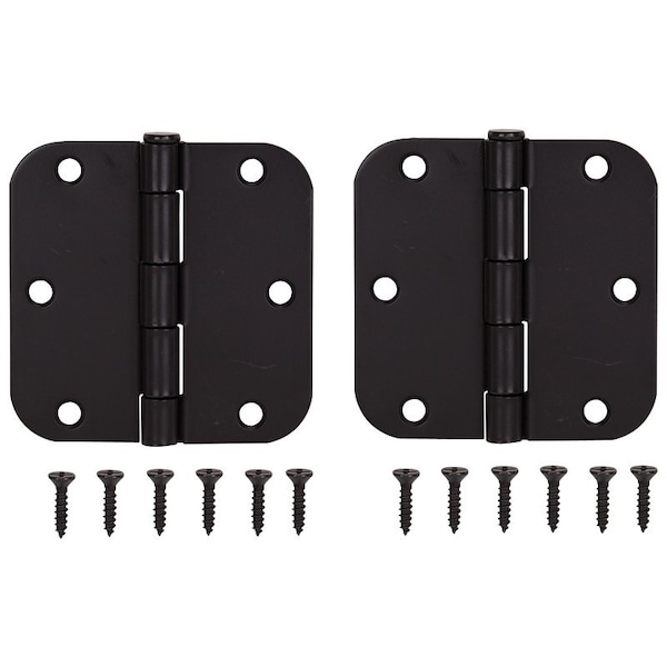 Prosource Door Hinge, Steel, Oil-Rubbed Bronze, Loose Pin, 180 deg Range of Motion, Screw Mounting BH-102ORB-PS - main
