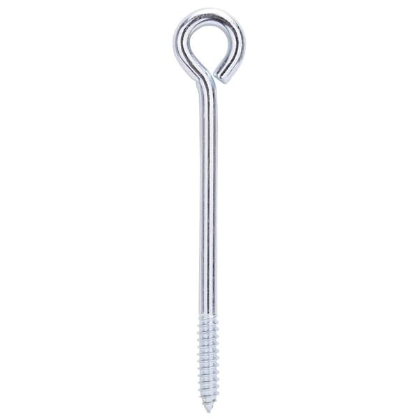 Prosource Lag Screw Eye, 11.2 mm Thread, Screw Thread, 2 in L Thread, 1-7/16 in Dia Eye, 401 lb Working Load, Zinc LR258 - main