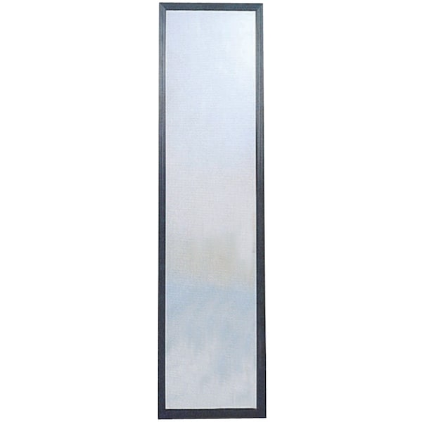 Home Decor Innovations Suave 13''x49'' Black Plastic Door Mirror 20-6190 - main