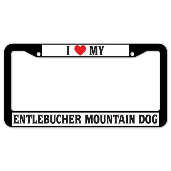 Signmission I Love My Entlebucher Mountain Dog, License Plate Cover D-LPF-02-96 - main