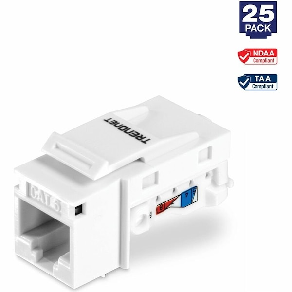 Trendnet 25 PACK C at 6 RJ-45 KEYSTONE JACK TC-K25C6 - main